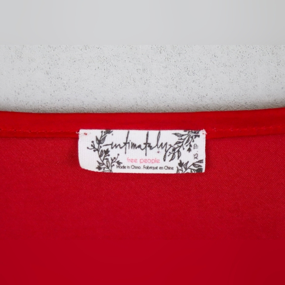 Intimately Free People Red Mini Wrap Dress XS - Picture 2 of 3